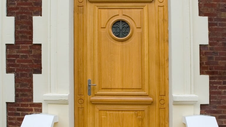 Porte entrée bois