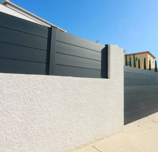 Clôture maison moderne