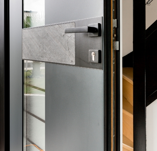 Porte d'entrée alu moderne