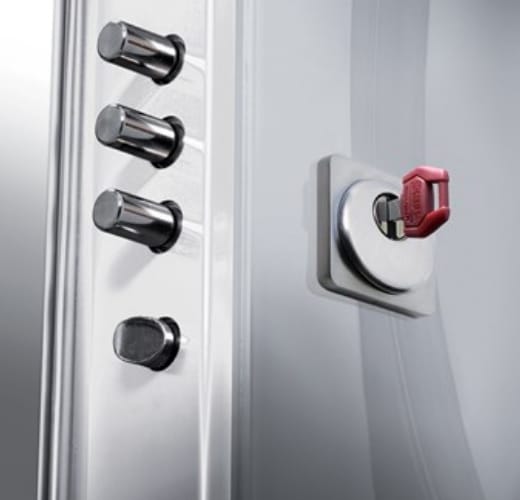 Porte sécurité zoom serrure